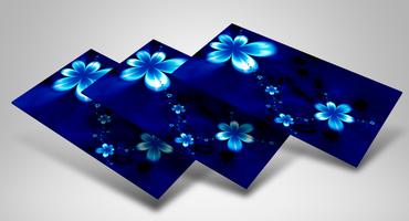 Blue Flower GIF Live Wallpaper screenshot 1