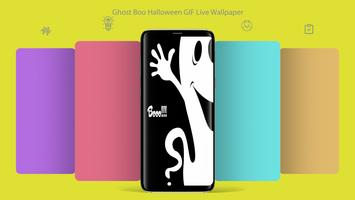 Ghost Boo Halloween GIF LWP पोस्टर