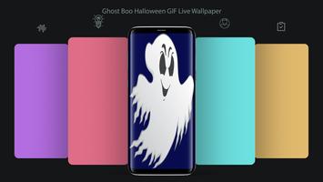 Ghost Boo Halloween GIF LWP स्क्रीनशॉट 1