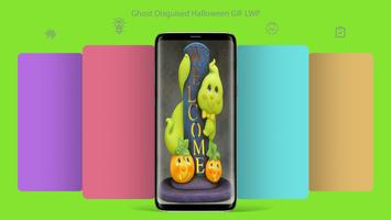 Ghost Disguised Halloween GIF LWP Affiche