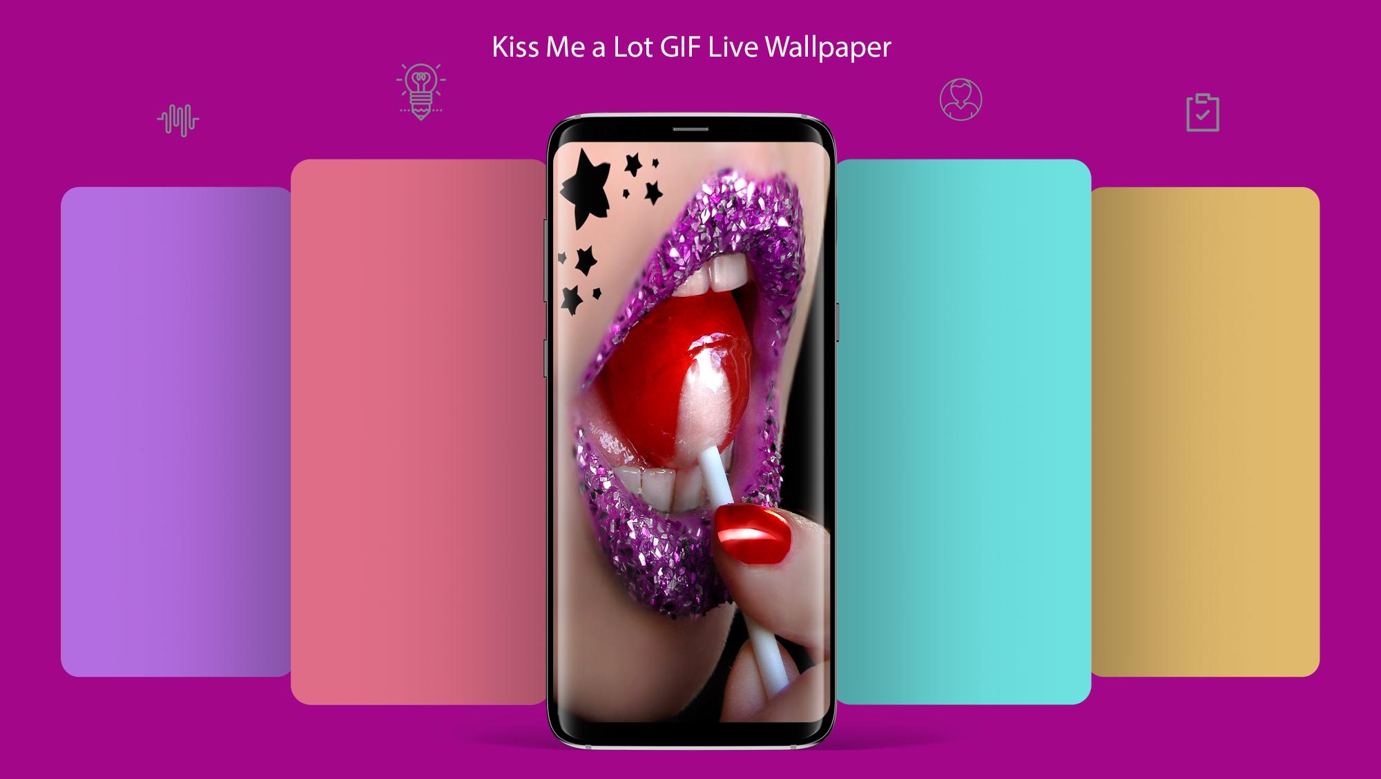 Kiss Me a Lot GIF Live Wallpaper APK voor Android Download