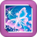 Purple Butterfly GIF Live Wallpaper