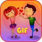 Kiss GIF icône