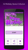 Gif Birthday Quotes Collection Affiche