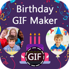 Birthday GIF Maker with Name & Photo आइकन