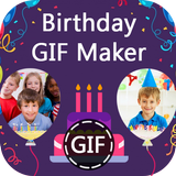 ikon Birthday GIF Maker with Name & Photo