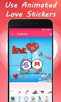 Love GIF Maker with Text Affiche