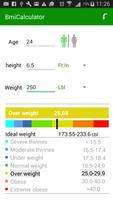 Bmi Calculator capture d'écran 1