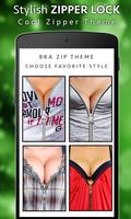 Girl Bra Zip Lock Screen 스크린샷 1