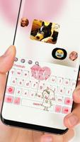 Girl love Balloon Keyboard imagem de tela 2