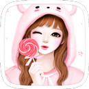 APK Pink Lovely Girl Theme