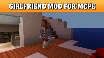 Girlfriend mod for Minecraft plakat