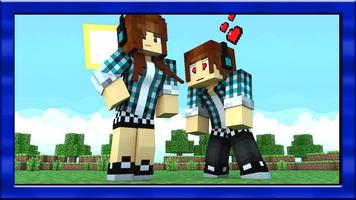 Girlfriend mod for minecraft pe Affiche