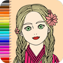 libro para colorear niña APK