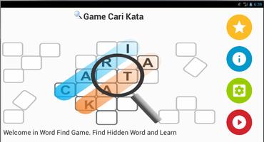 GAME CARI KATA TERBAIK - GAME ASAH KECERDASAN Ekran Görüntüsü 1