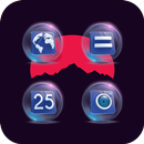 Crystal Ball Perspective Blue Purple Icon Pack APK