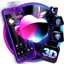 3D Glass Tech Apple Thème APK