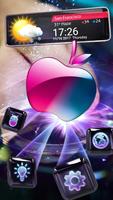 3D Glass Tech Apple Theme syot layar 2