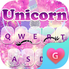 Glitter Unicorn Keyboard Theme icône