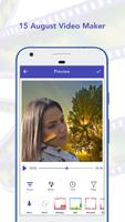 15 August Video Maker With Song capture d'écran 1