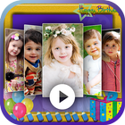 Birthday Video Maker with Song آئیکن