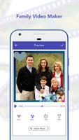 Family Photo To Video Maker With Song syot layar 1