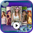 Flower Video Maker with Music أيقونة