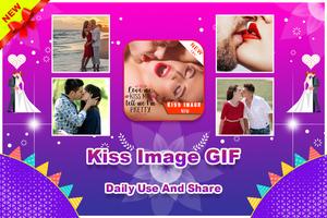 Kiss GIF, Image,Wallpaper plakat