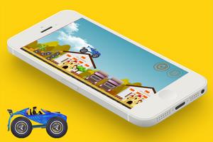 پوستر Crazy Car Driving hill