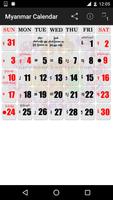myanmar calendar 2016 capture d'écran 1