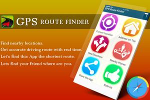 GPS Route Finder Maps Navigation & Direction Affiche