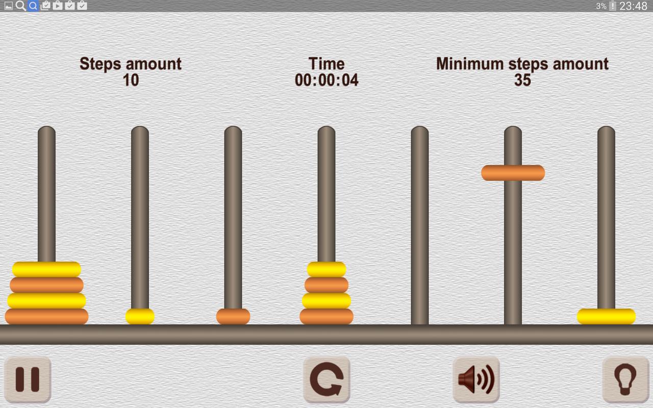 Игра ханойская башня