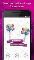Birthday Invitation Card Maker 海报