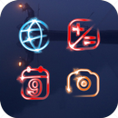 Gradient Flash Icon Pack-Colorful Neon Icon Pack APK