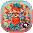 Graffiti Skull Street Pirate Theme icon