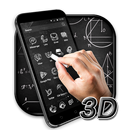 3D Blackboard Graffiti Theme APK