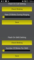 Flash Alerts on Call and SMS Affiche