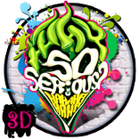 3D Graffiti joker Theme