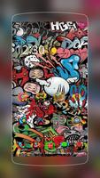 Graffiti Straße lustig Plakat