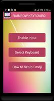 Rainbow Emoji Keyboard پوسٹر
