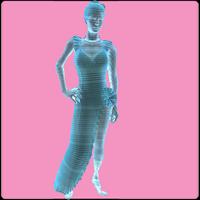 Hologram simulator for woman Affiche