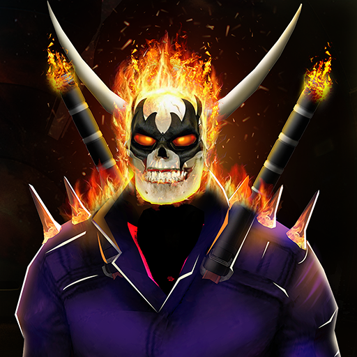 Grand Fire Skull Superhero - Ultimate Warrior Game