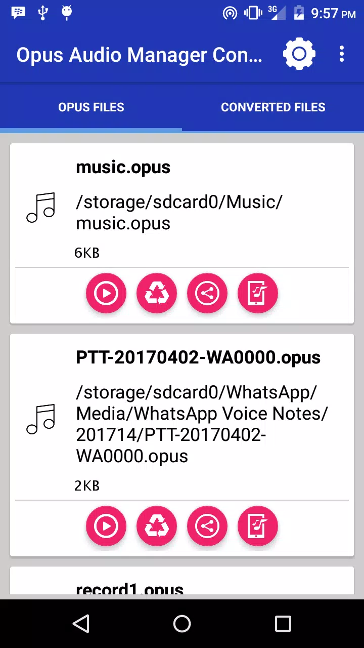 Opus Audio Manager And Converter APK pour Android Télécharger