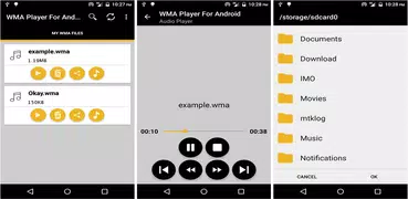 WMA Music Player For Android