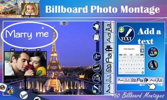 Billboard photo montages frame poster