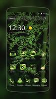 Green Bamboo Launcher Affiche