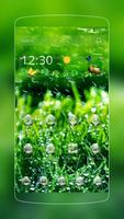 Rainy Grass Green Fresh penulis hantaran