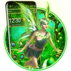 Скачать Green Fairy Land Theme APK