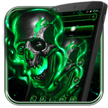 ”Green Fire Skull Theme
