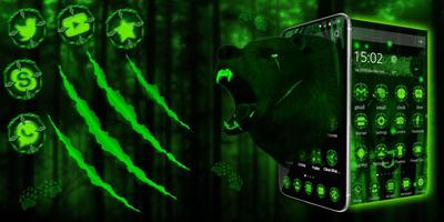 3d Green Neon Bear syot layar 3